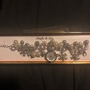 Jingle & Joy snowflake bracelet watch